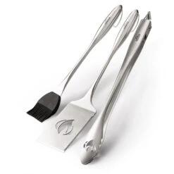 Pince + Pinceau + Spatule Coupante Ajourée PRO En Inox - Napoleon