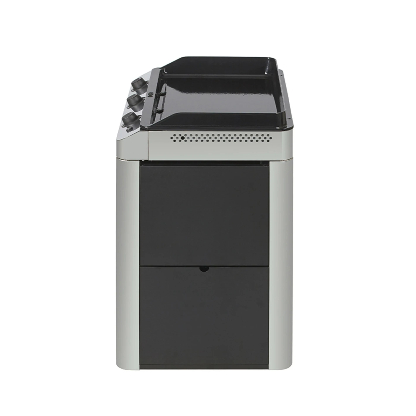 Combo Plancha Gaz Fusion 75 Inox Marin 3 Brûleurs + Chariot - ENO – Image 4