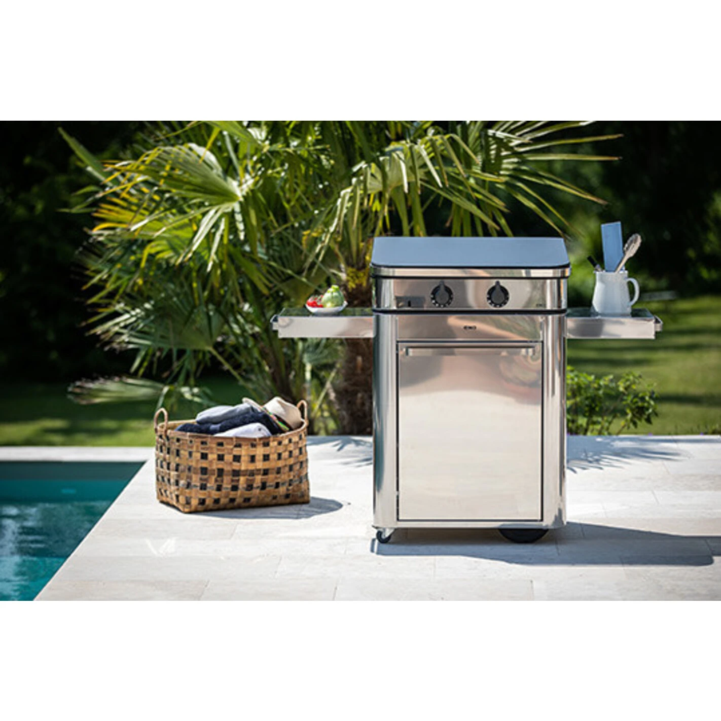 Combo Plancha Gaz Enosign 65 Inox (Chariot Et Capot) - ENO* – Image 2