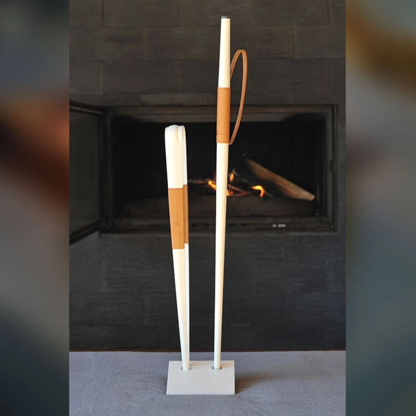 Set Bouffadou + Pince à Bûches Effilé Blanc - Buffadoo – Image 2