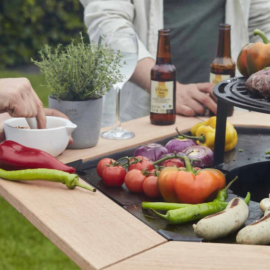 Table D’appoint En Bois Brasero Nestor - Barbecook – Image 3